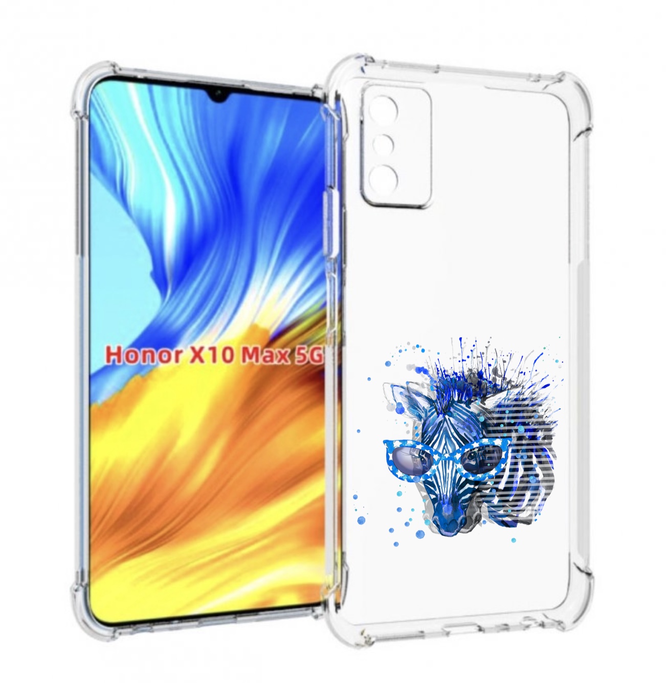 

Чехол MyPads расплывчатая зебра для Honor X10 Max, Прозрачный, Tocco