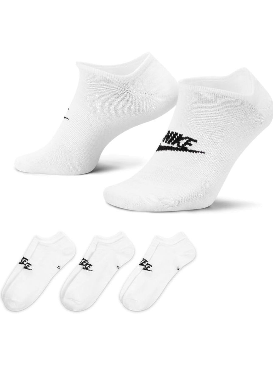 

Комплект носков унисекс Nike Everyday Essential No Show Socks белых L, Белый, Everyday Essential No Show Socks