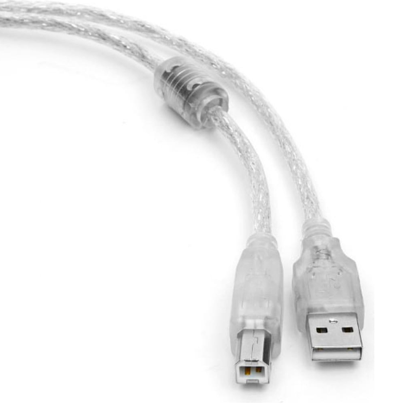 

Кабель NoBrand USB A - USB B вилка-вилка 2м (CCF-USB2-AMBM-TR-2M) прозрачный