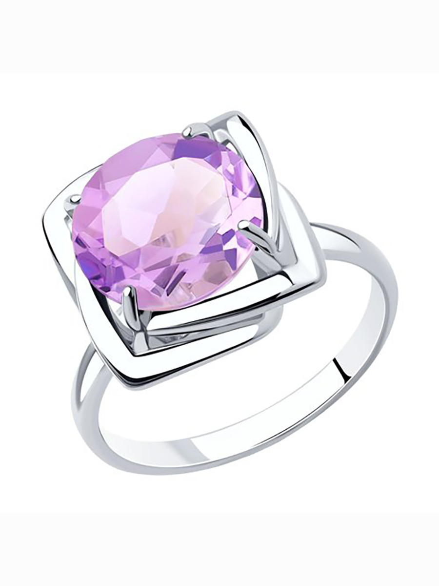 

Кольцо женское из серебра с аметистом 585Gold 701009929, р, 701009929
