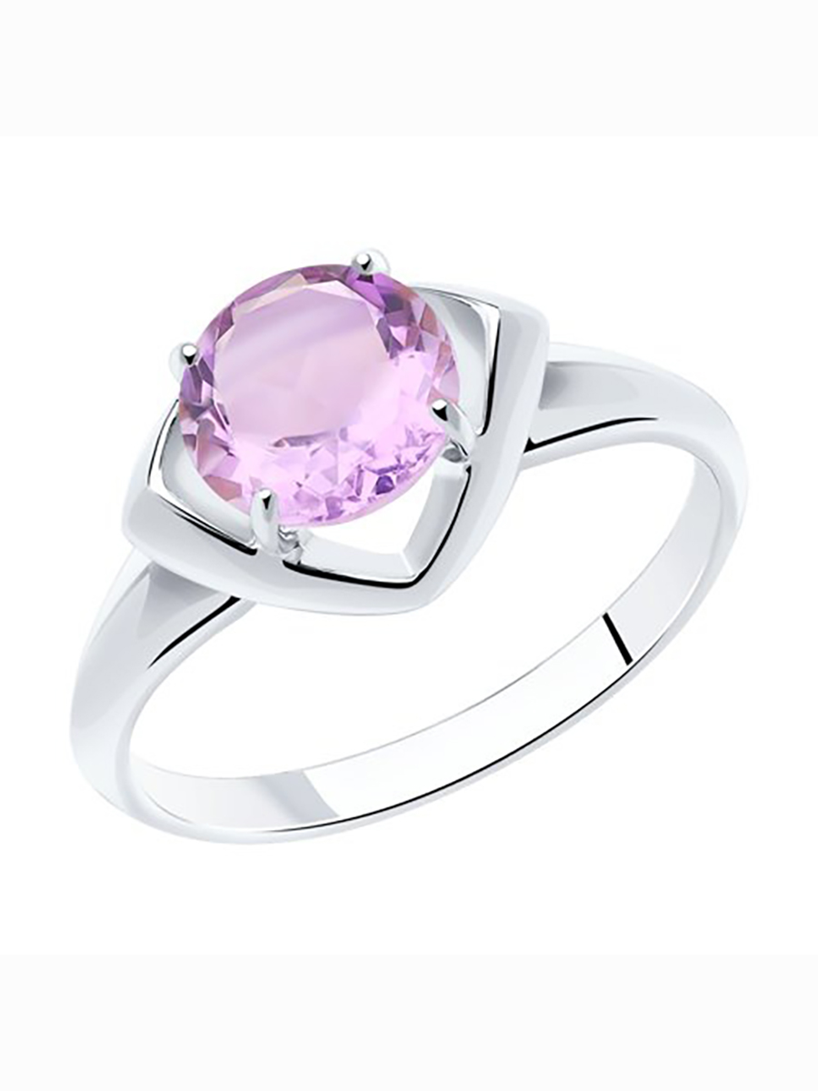

Кольцо женское из серебра с аметистом 585Gold 701009995, р, 701009995