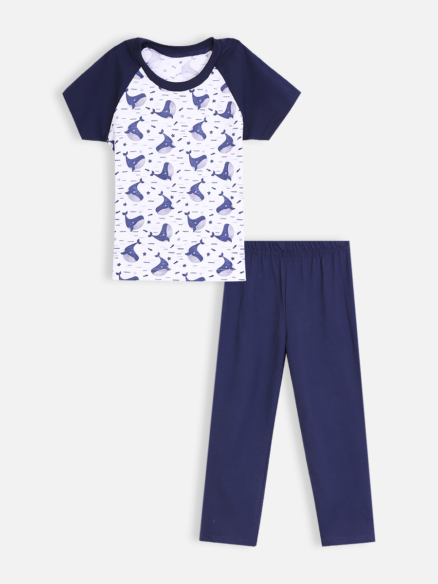 Пижама для мальчиков КотМарКот 285441447 Цвет белый размер 128