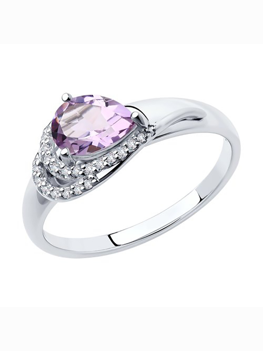 

Кольцо из серебра р. , 585Gold 701009953, аметист, 701009953