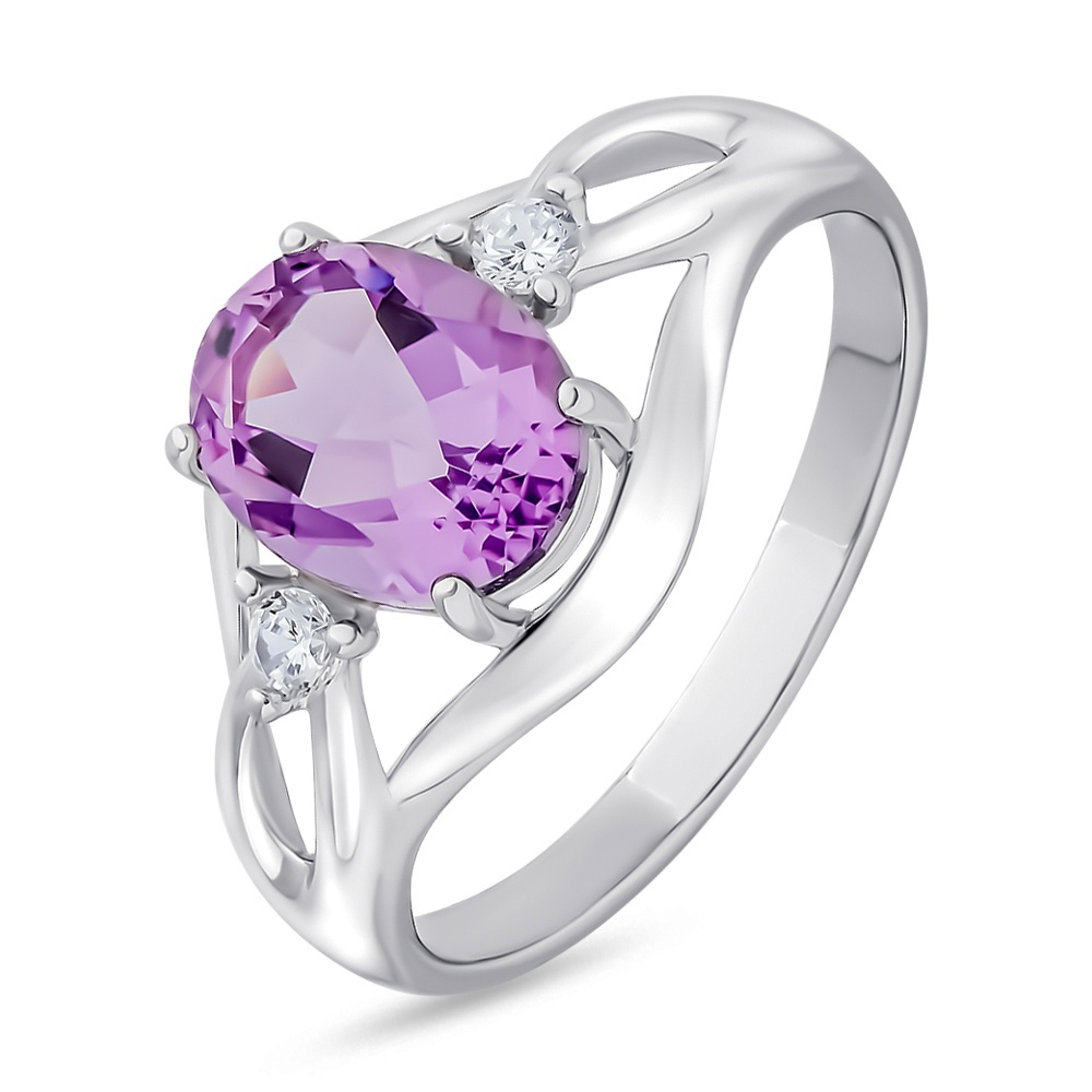 

Кольцо из серебра р.  585Gold 701009908, аметист, 701009908