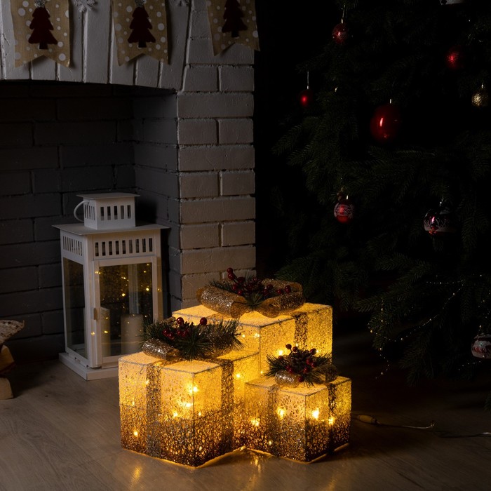 

Световая фигура Luazon Lighting Бежевые кубы 9609108 белый теплый, Бежевые кубы