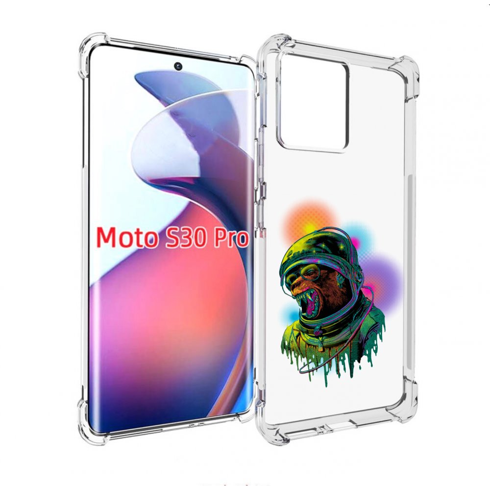 

Чехол MyPads медведь космонавт для Motorola Moto S30 Pro, Прозрачный, Tocco