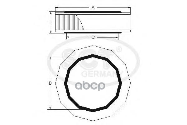 

Воздушный Фильтр Opel Kadett E 1.2-1.3 SCT sb241