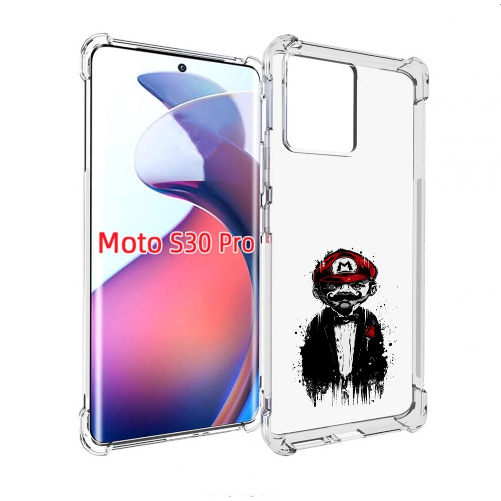 

Чехол MyPads марио для Motorola Moto S30 Pro, Прозрачный, Tocco