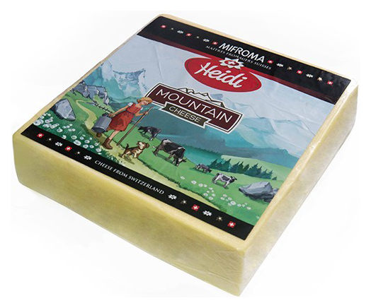

Сыр полутвердый Heidi Швейцарский Горный 52% 1 кг