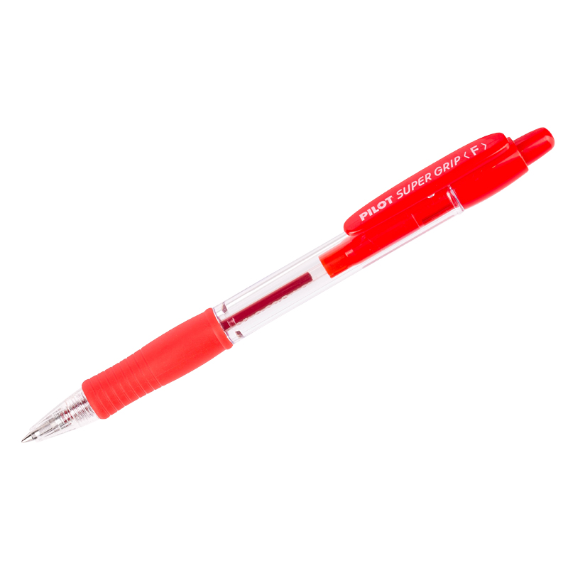 

Ручка шариковая Pilot Super Grip автоматическая масляная красная 12 шт
