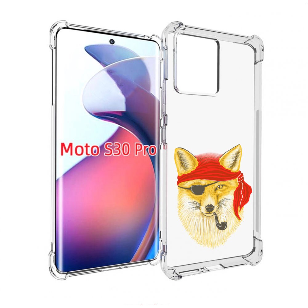 

Чехол MyPads лиса-пират для Motorola Moto S30 Pro, Прозрачный, Tocco