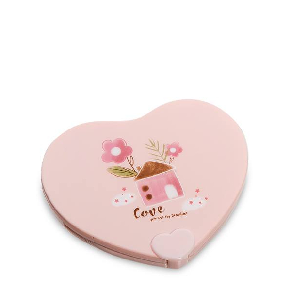Зеркальце Art East с расческой в форме сердца, розовое свеча фигурная ракушка 4х9х6 5 см розовый перламутр