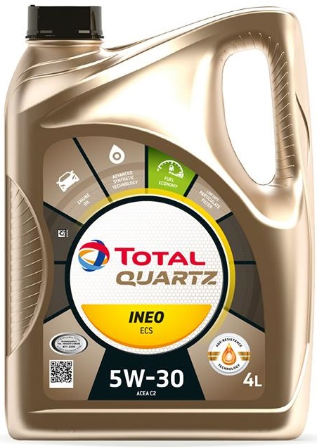 фото Totalenergies масло моторное синтетическое 4л - quartz ineo ecs 5w30 low saps c2, psa b71