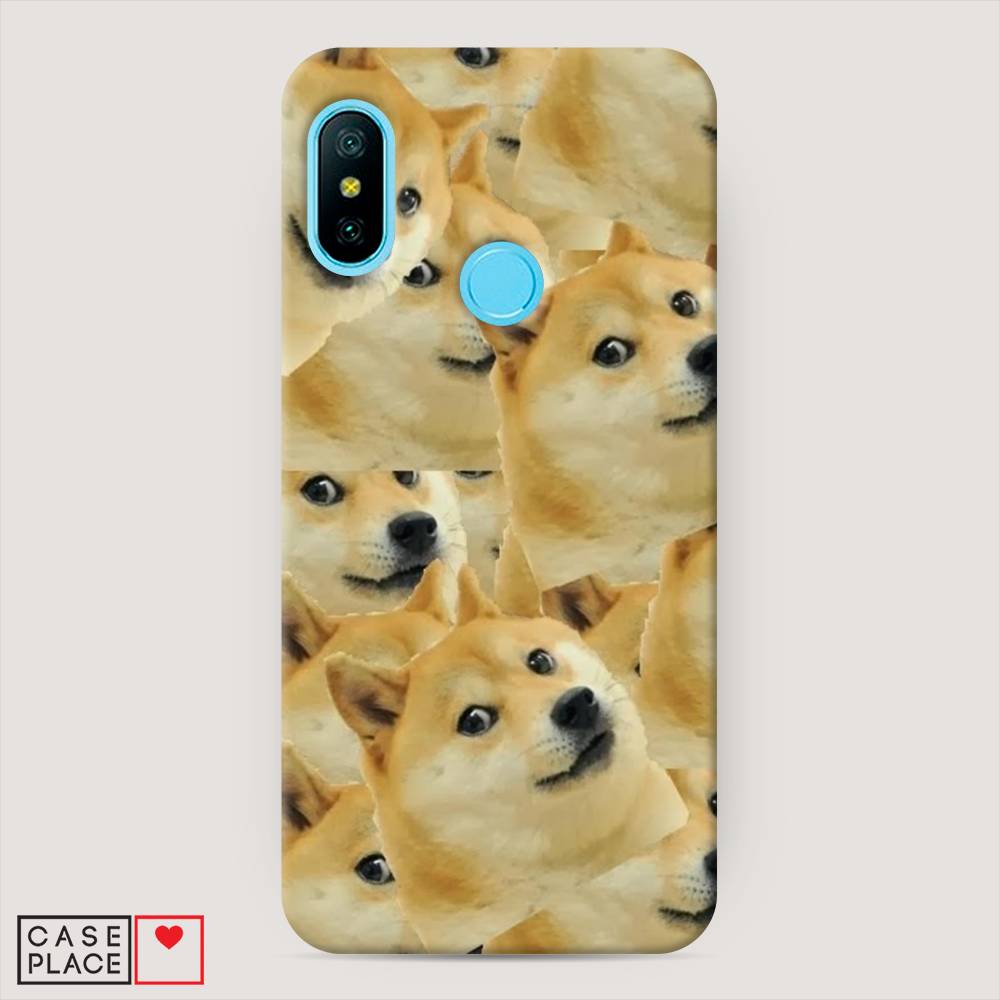 

Пластиковый чехол "Собака-подозревака фон" на Xiaomi Redmi 6 Plus, 33920-7