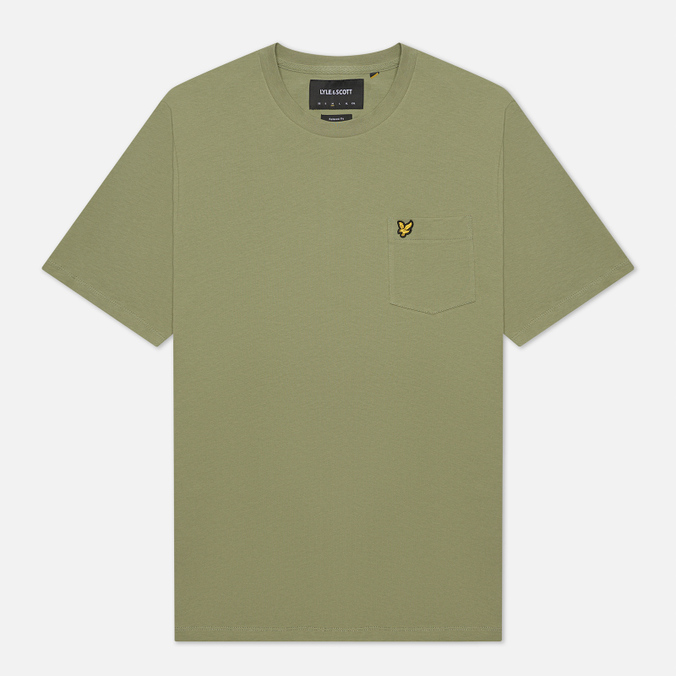 фото Футболка мужская lyle & scott ts1364v зеленая m lyle&scott