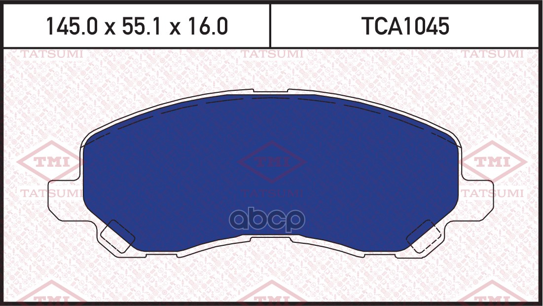 

Колодки Передние Tatsumi Tca1045 TMI TATSUMI арт. TCA1045