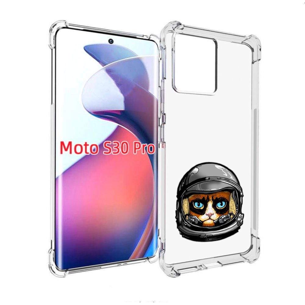

Чехол MyPads кот космонавт для Motorola Moto S30 Pro, Прозрачный, Tocco