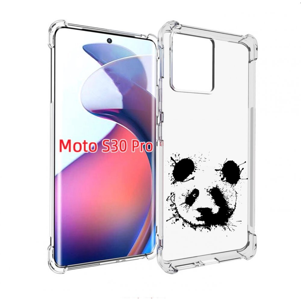 

Чехол MyPads клякса-панда для Motorola Moto S30 Pro, Прозрачный, Tocco
