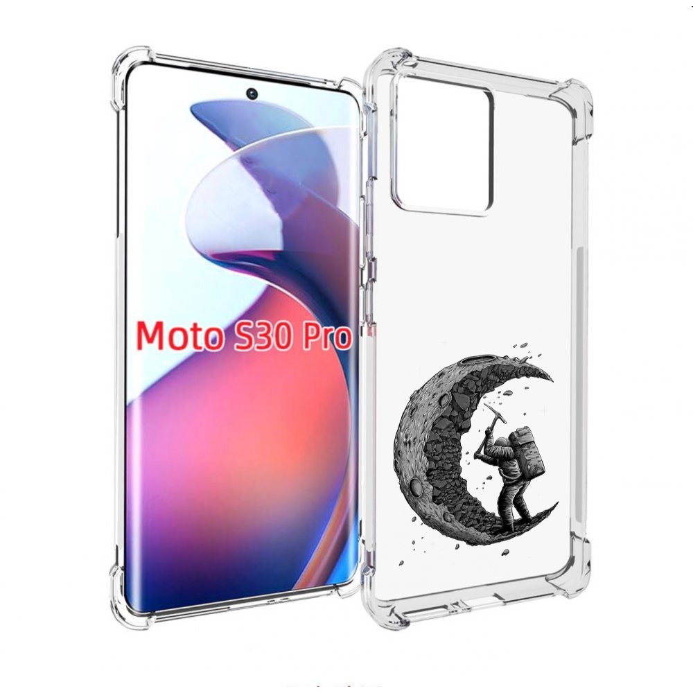 

Чехол MyPads камненная луна для Motorola Moto S30 Pro, Прозрачный, Tocco