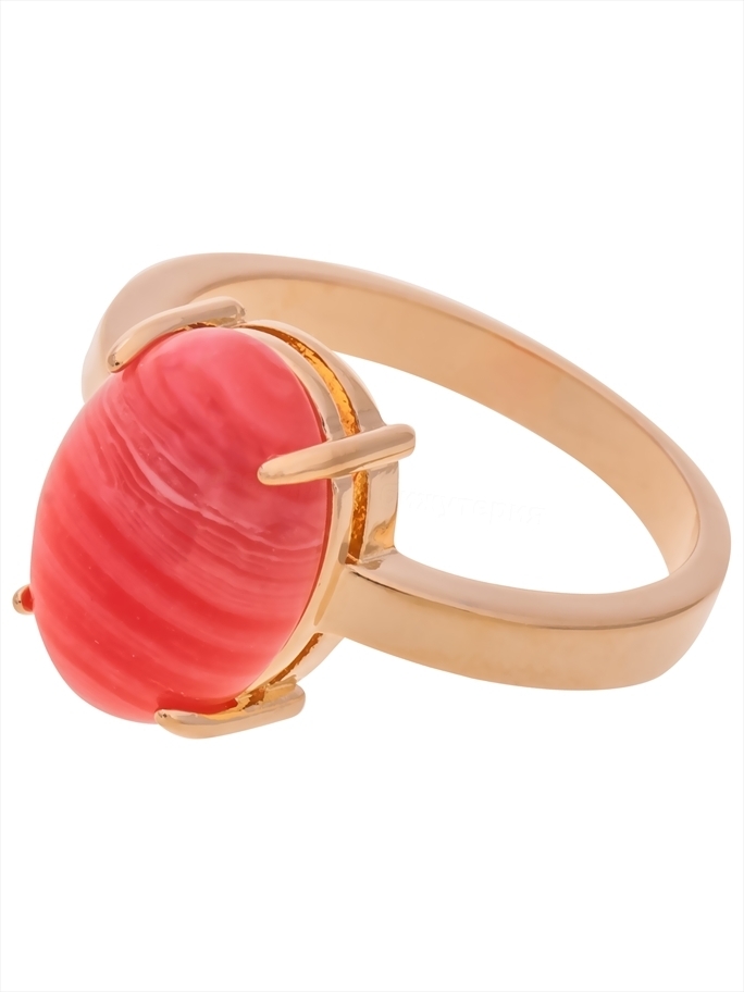 

Кольцо из бижутерного сплава р. 20 Lotus Jewelry Кольцо с родохрозитом "Овал", родохрозит, Кольцо с родохрозитом "Овал"