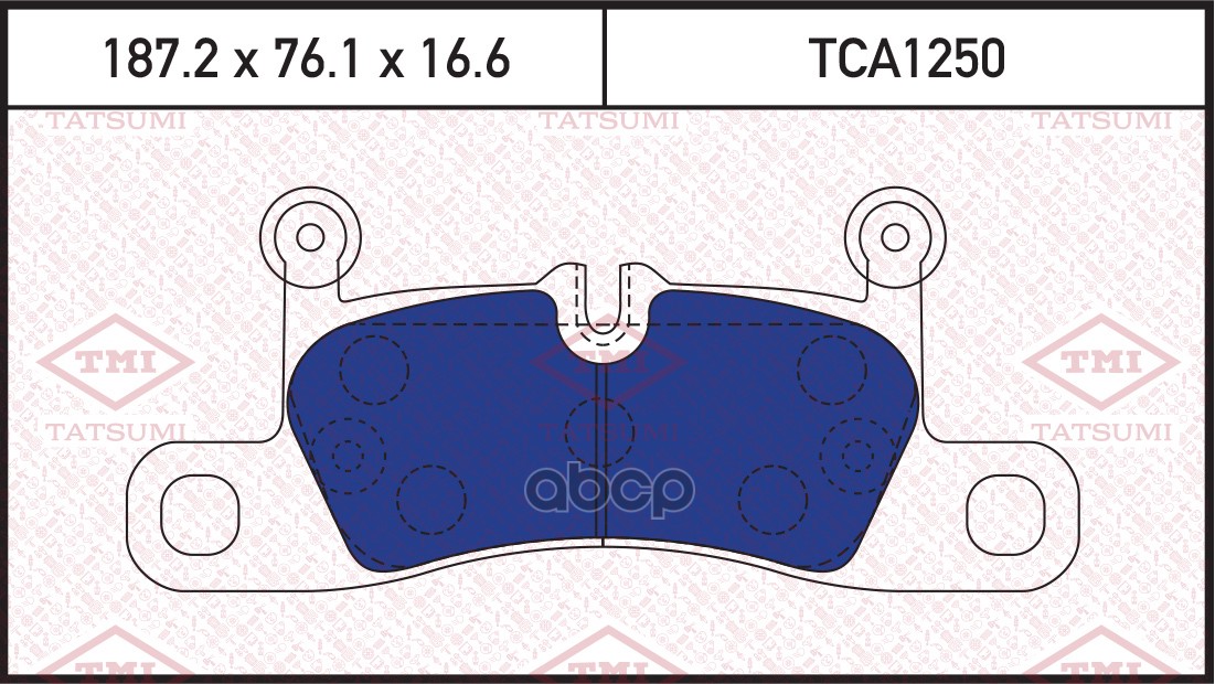 

Колодки Тормозные Дисковые | Зад | Tca1250 Nsii0024066168 TMI TATSUMI арт. TCA1250