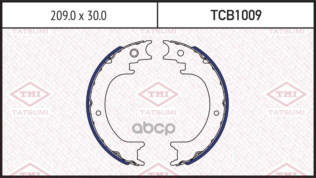 

Колодки Тормозные Барабанные Tatsumi Tcb1009 TMI TATSUMI арт. TCB1009