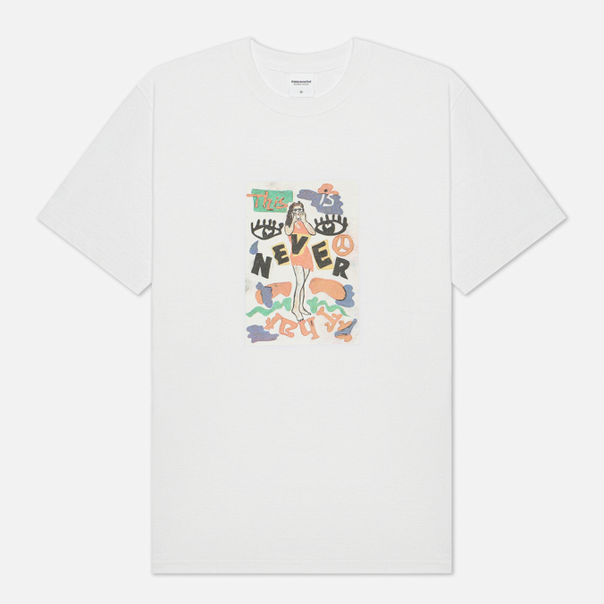 

Футболка мужская thisisneverthat TN21STS017 белая XL, TN21STS017