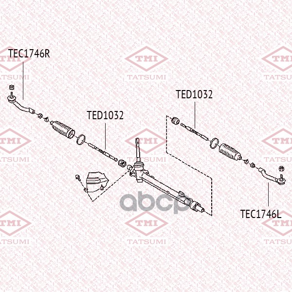 

Тяга Рулевая Lr Tatsumi Ted1032 TMI TATSUMI арт. TED1032