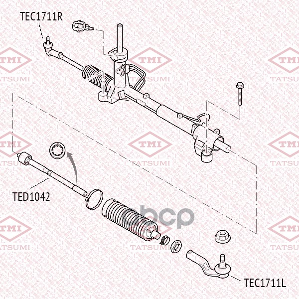 

Тяга Рулевая L/R Tatsumi Ted1042 TMI TATSUMI арт. TED1042