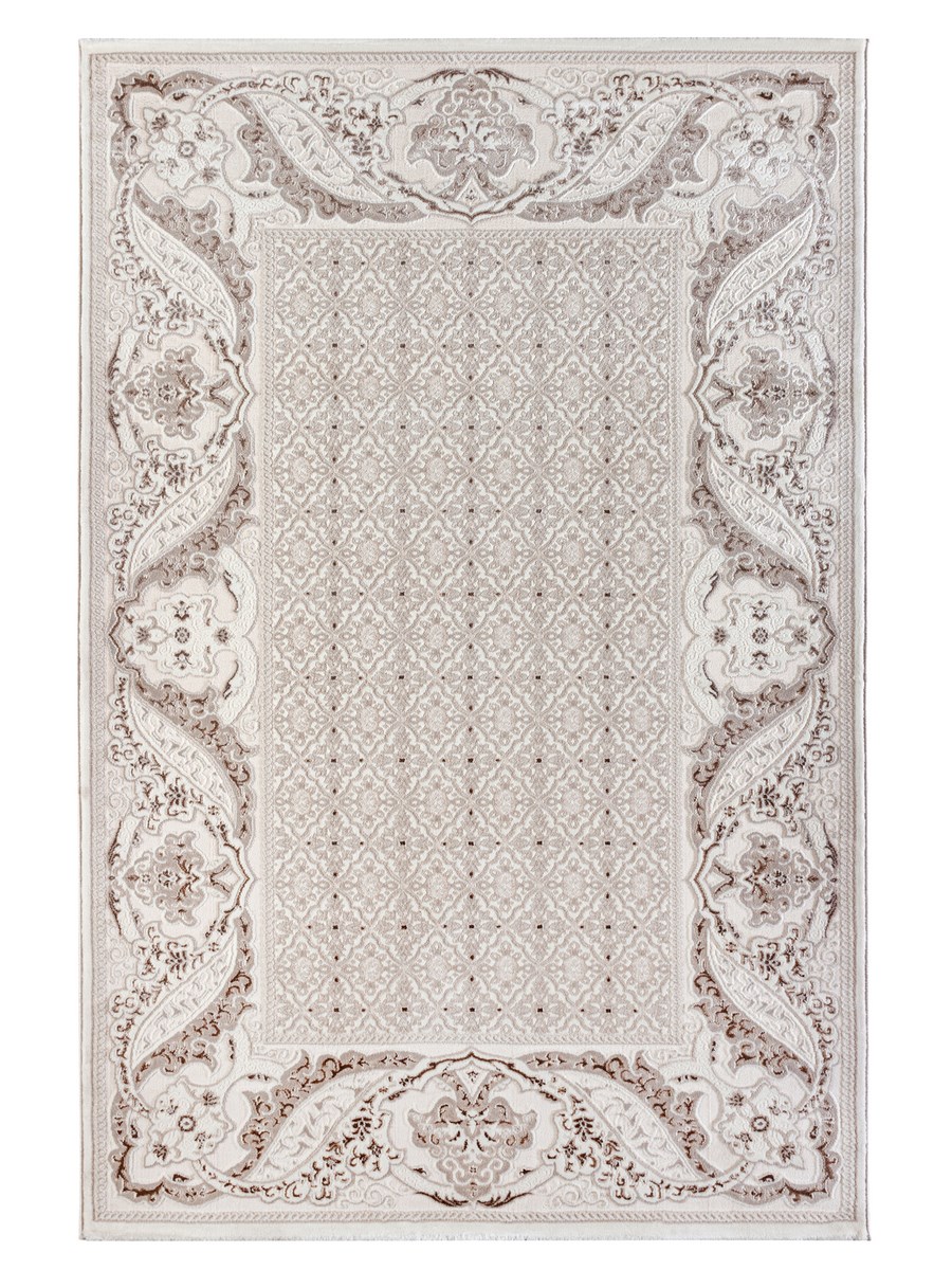 фото Ковер rixos 3961a прямой крем/т.бежев 120x180 sofia rugs