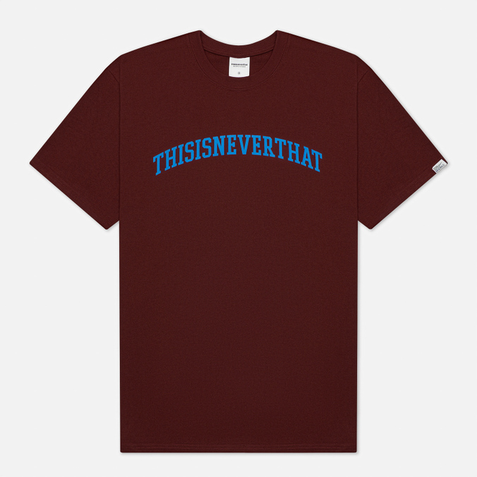 

Футболка мужская thisisneverthat TN21STS003 бордовая S, TN21STS003
