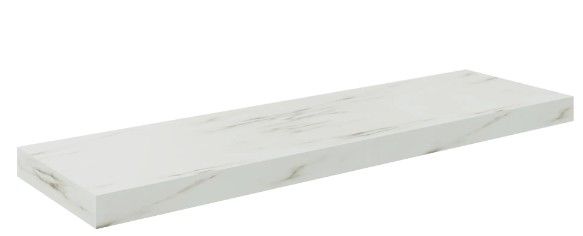 

Полка мебельная прямая Leviate 800x235x38 мм, МДФ, цвет Белый Мрамор, LER82877507