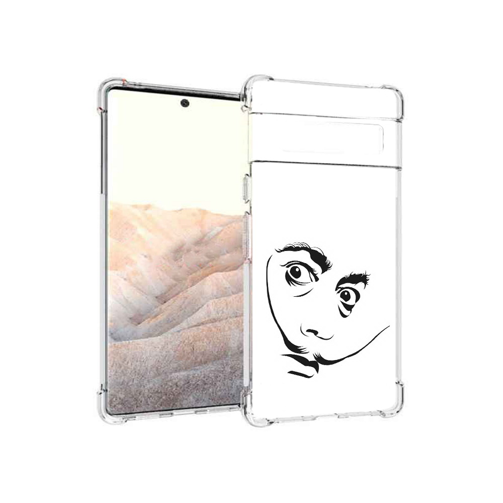

Чехол MyPads Tocco для Google Pixel 6 Pro мужчина с длинными усами, Прозрачный, Tocco