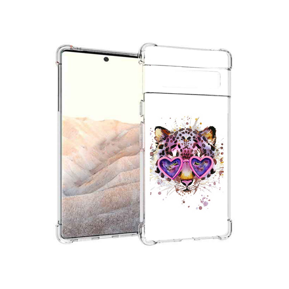 

Чехол MyPads Tocco для Google Pixel 6 Pro модный леопард, Прозрачный, Tocco