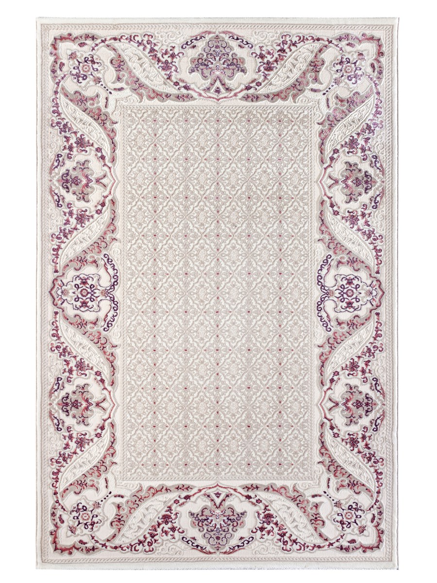 фото Ковер rixos 3961a прямой крем/лилов 200x300 sofia rugs