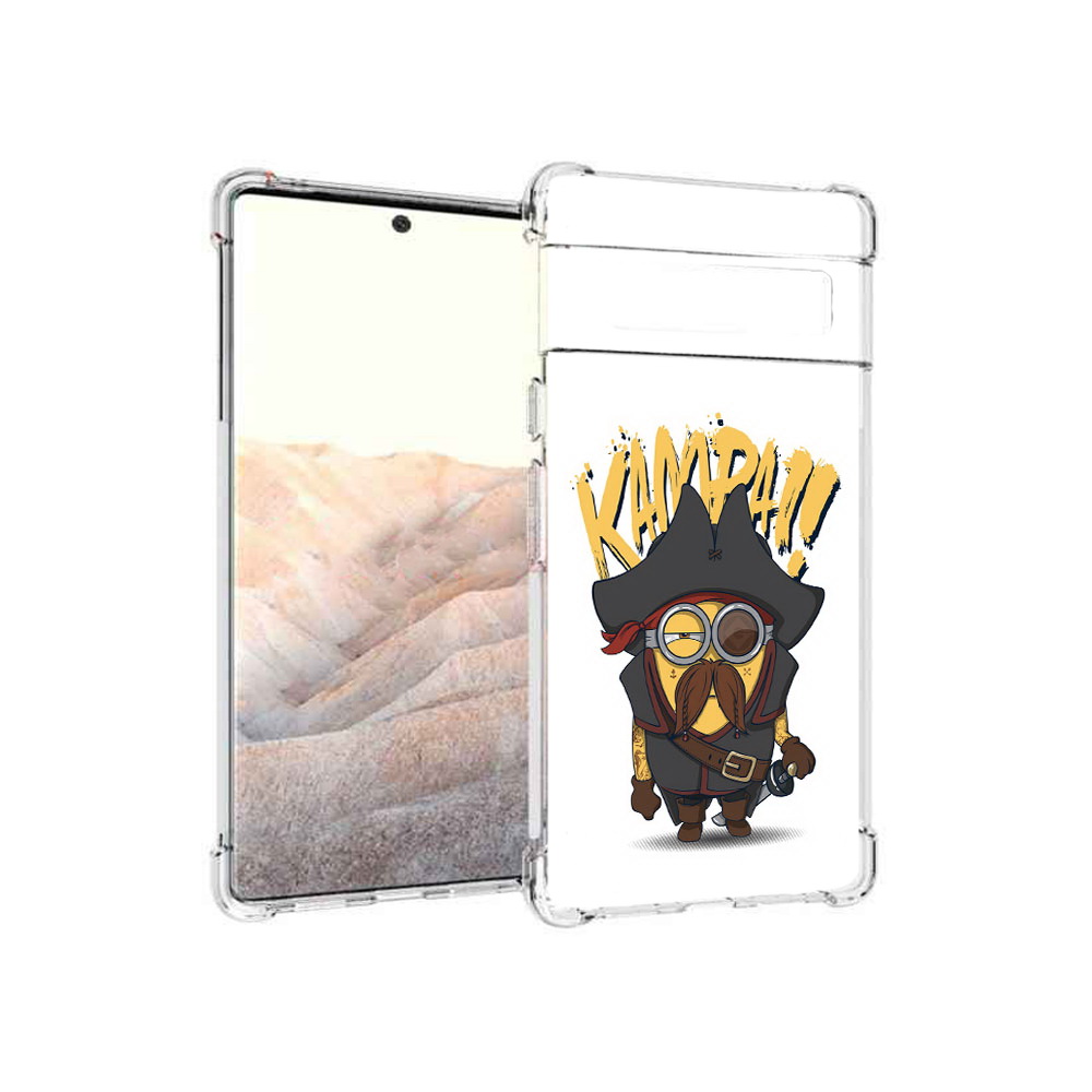 

Чехол MyPads Tocco для Google Pixel 6 Pro миньон пират, Прозрачный, Tocco
