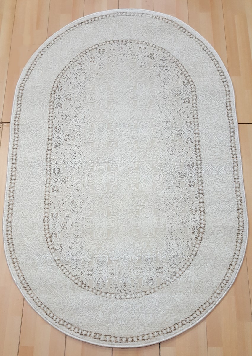 фото Ковер rixos 3960a овал кремовый 150x230 sofia rugs