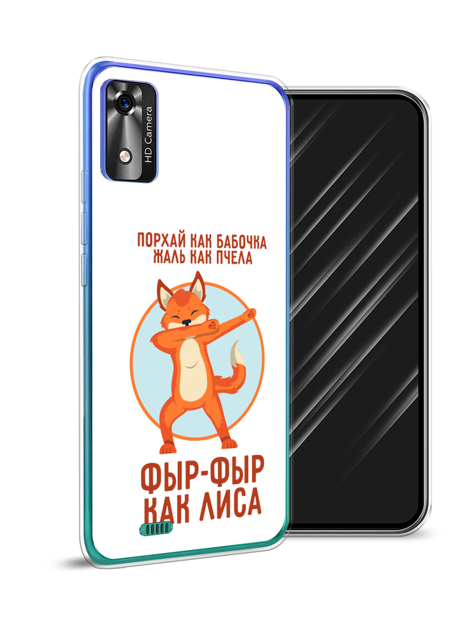 фото Чехол awog на bq 5565l "фыр-фыр как лиса"