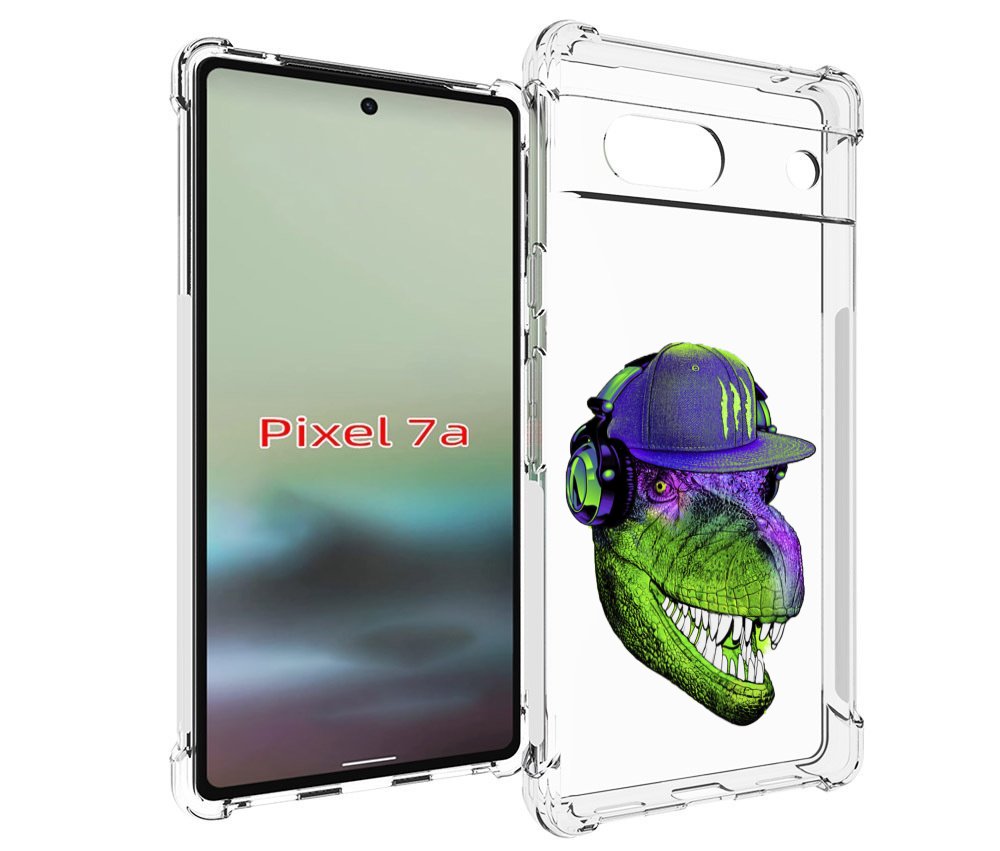 

Чехол MyPads Динозавр в кепке для Google Pixel 7A, Tocco