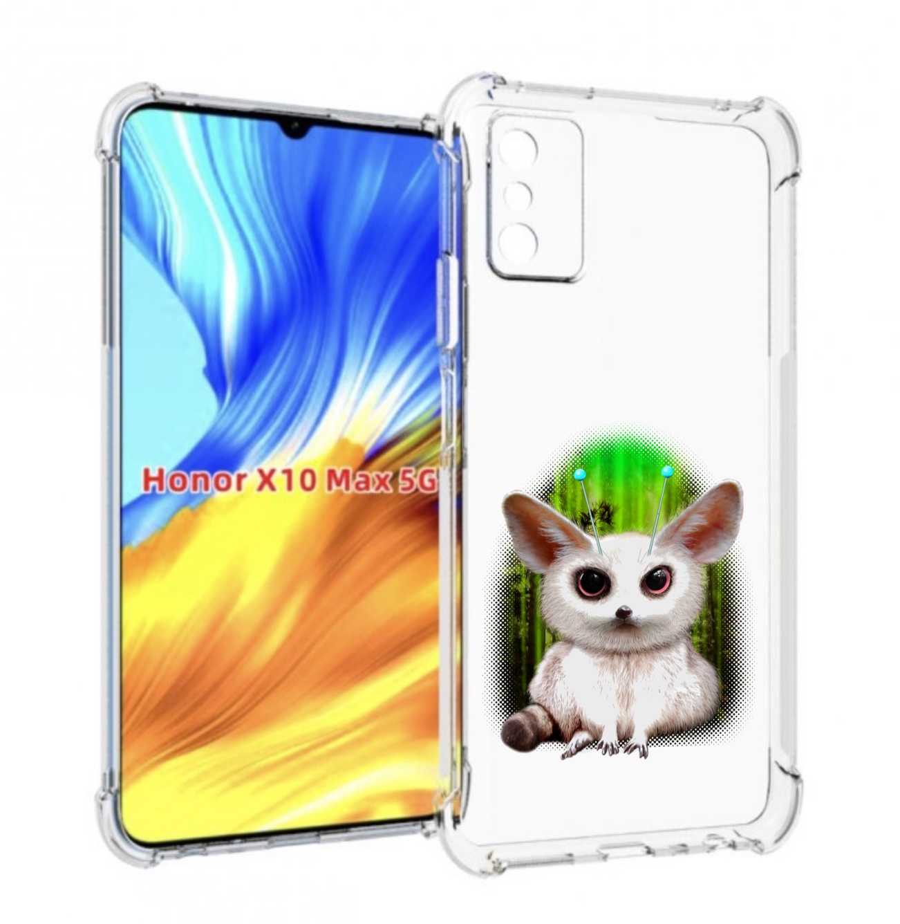 

Чехол MyPads пушистое животное для Honor X10 Max, Прозрачный, Tocco