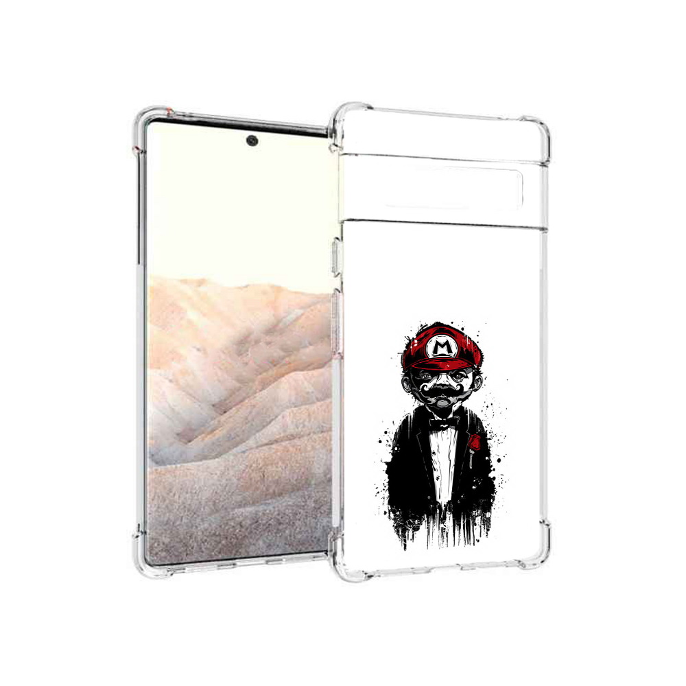 

Чехол MyPads Tocco для Google Pixel 6 Pro марио, Прозрачный, Tocco