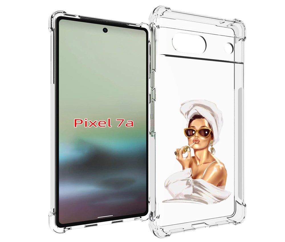 

Чехол MyPads Девушка-утром женский для Google Pixel 7A, Tocco