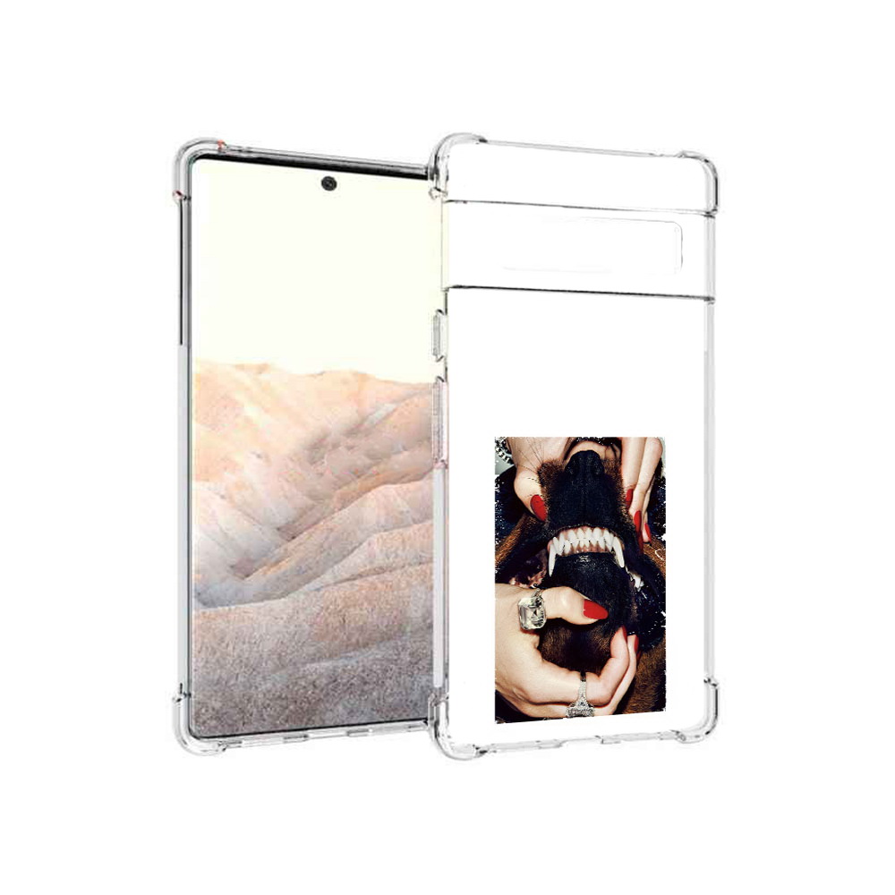 

Чехол MyPads Tocco для Google Pixel 6 Pro маникюр, Прозрачный, Tocco