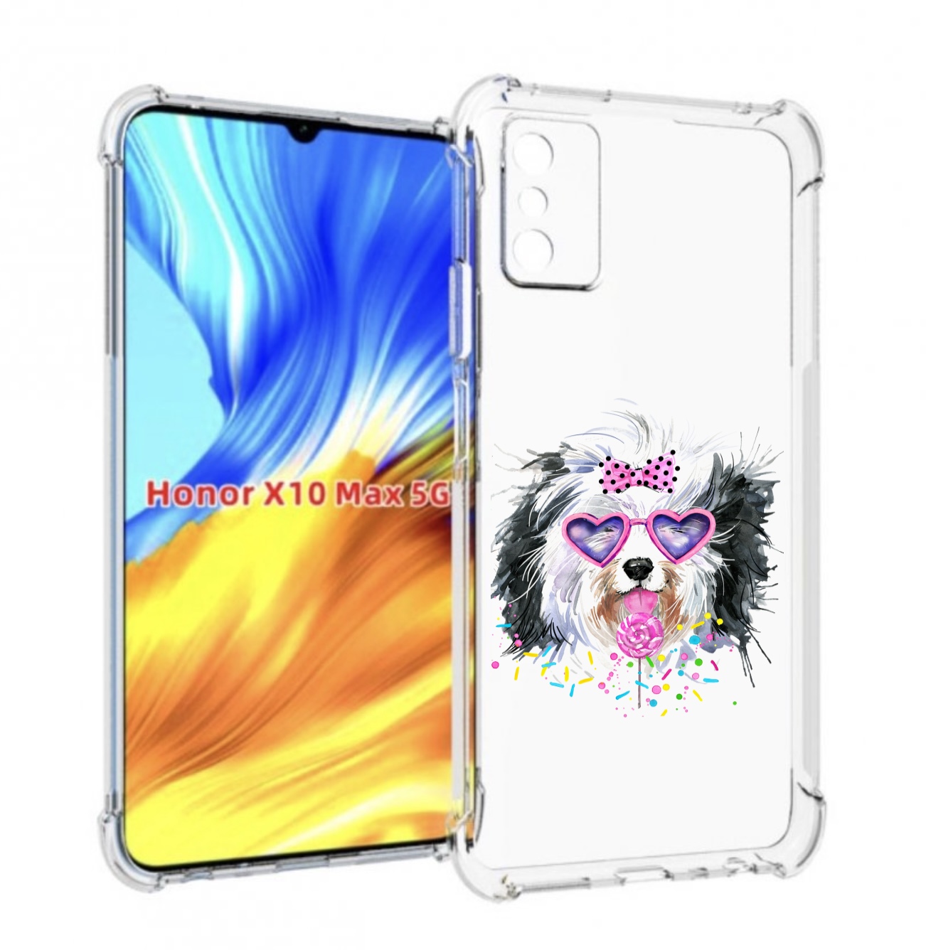 

Чехол MyPads пушистик для Honor X10 Max, Прозрачный, Tocco