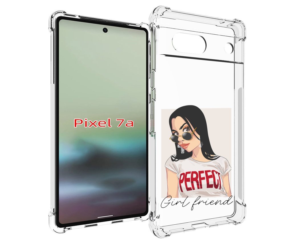 

Чехол MyPads Девушка-с-сережками женский для Google Pixel 7A, Tocco