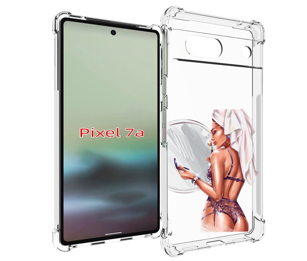 

Чехол MyPads Девушка-с-полотенцем женский для Google Pixel 7A, Tocco