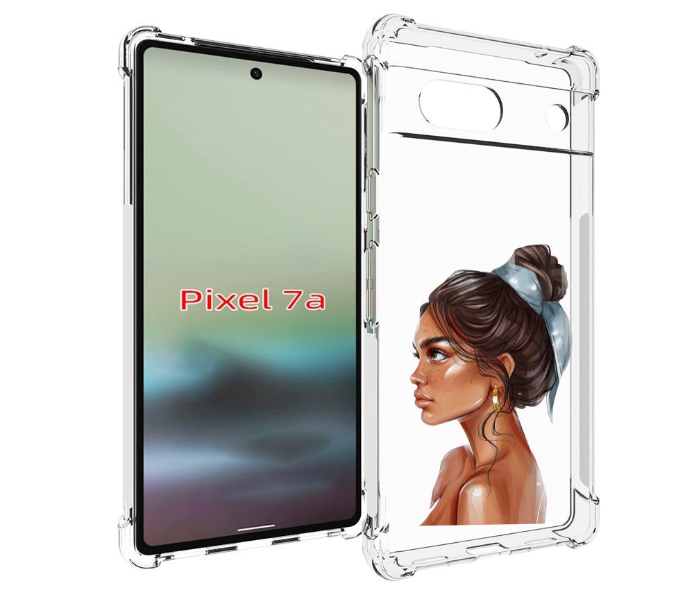 

Чехол MyPads Девушка-с-повязкой женский для Google Pixel 7A, Tocco