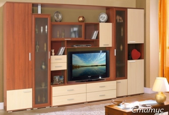 

Стенка Статус-3 ШxГxВ 3400*500/400*2150 Мегамебель