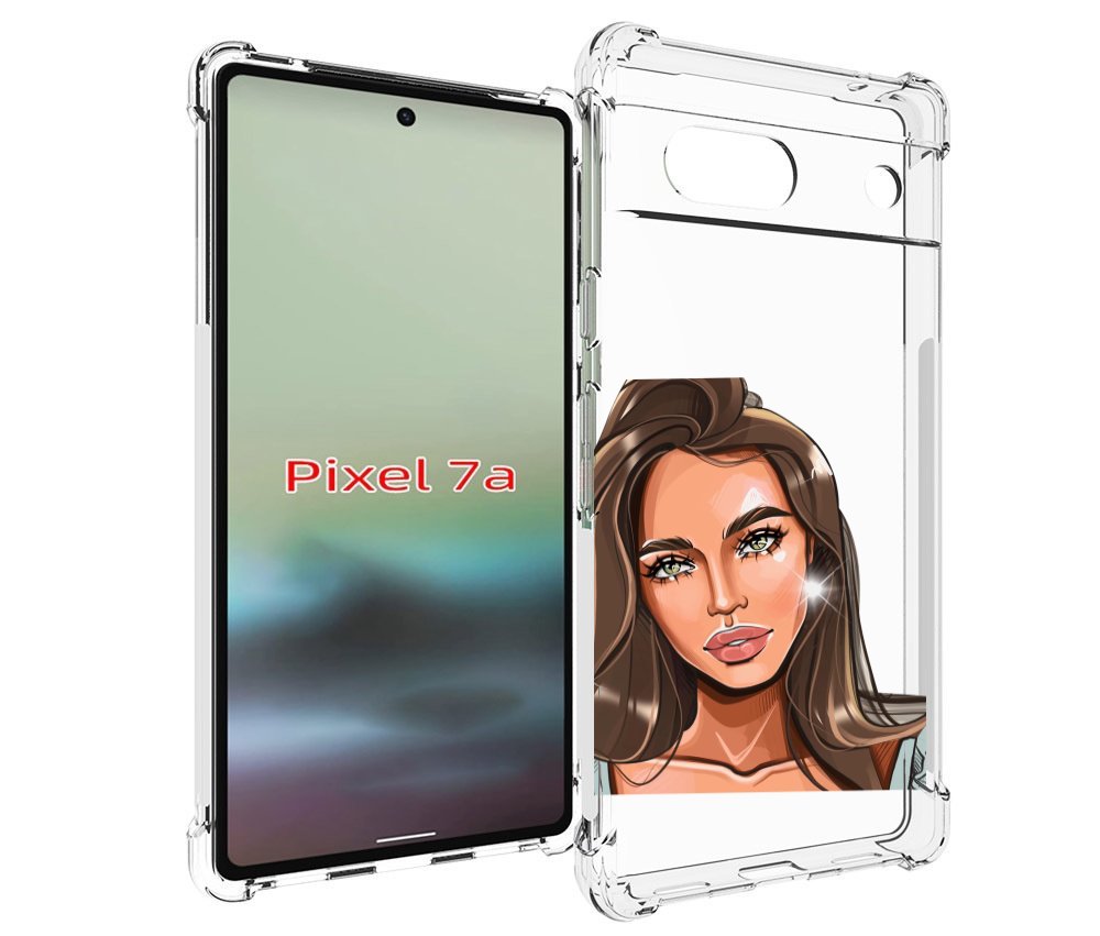 

Чехол MyPads Девушка-с-зелеными-глазами для Google Pixel 7A, Tocco