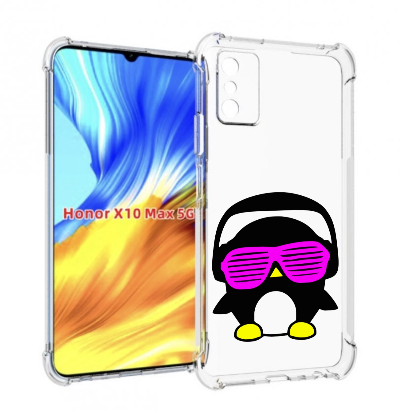 

Чехол MyPads пингвин для Honor X10 Max, Прозрачный, Tocco